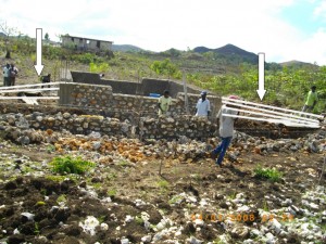 Coopération entre l'ingénieur Jean-Pierre Jahier et l'équipe de terrain en Haïti