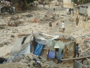 Abris de réfugiés à Port au Prince Abris de réfugiés à Port au Prince